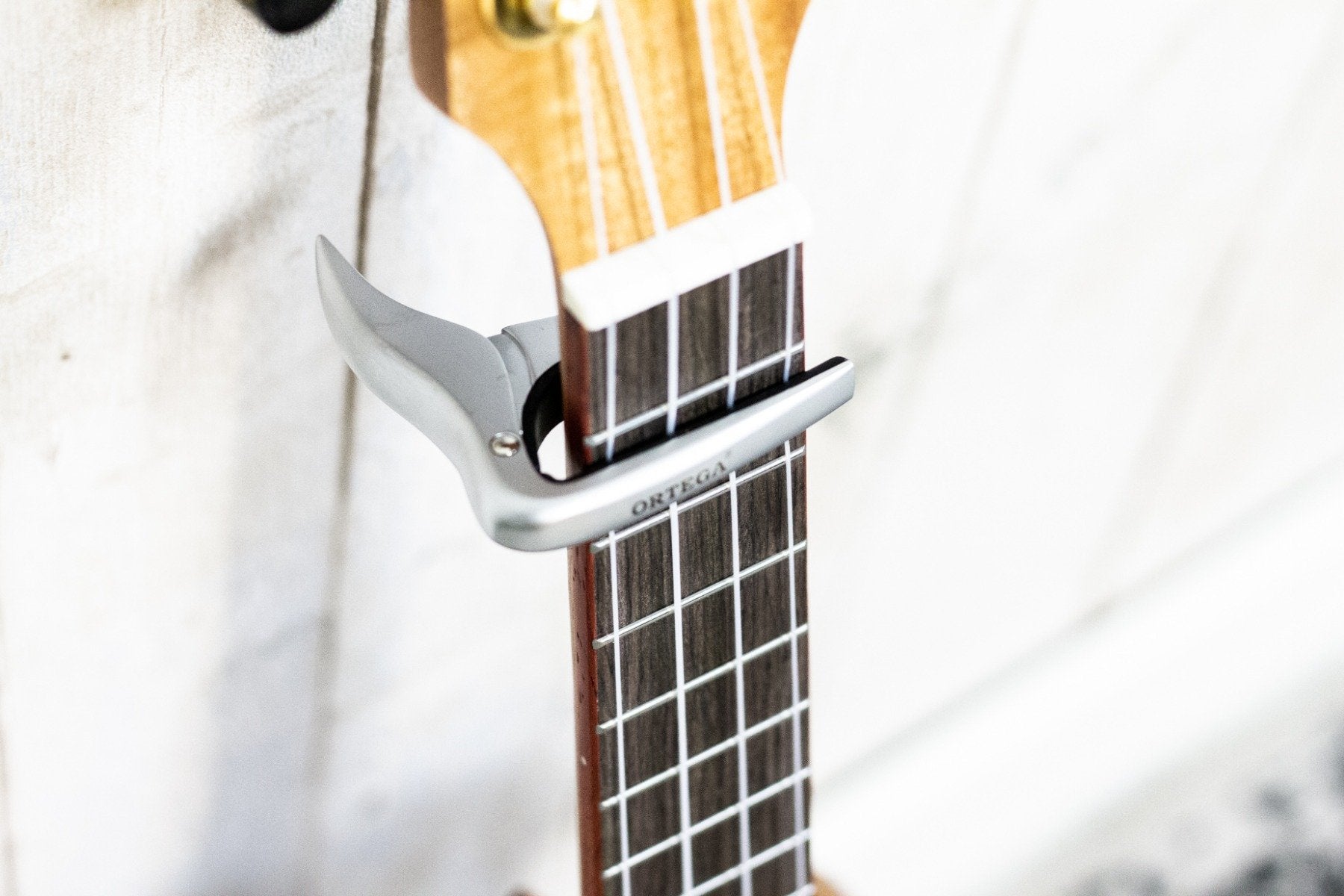 Ortega Ukulele Capo Chrome (5386626695332)