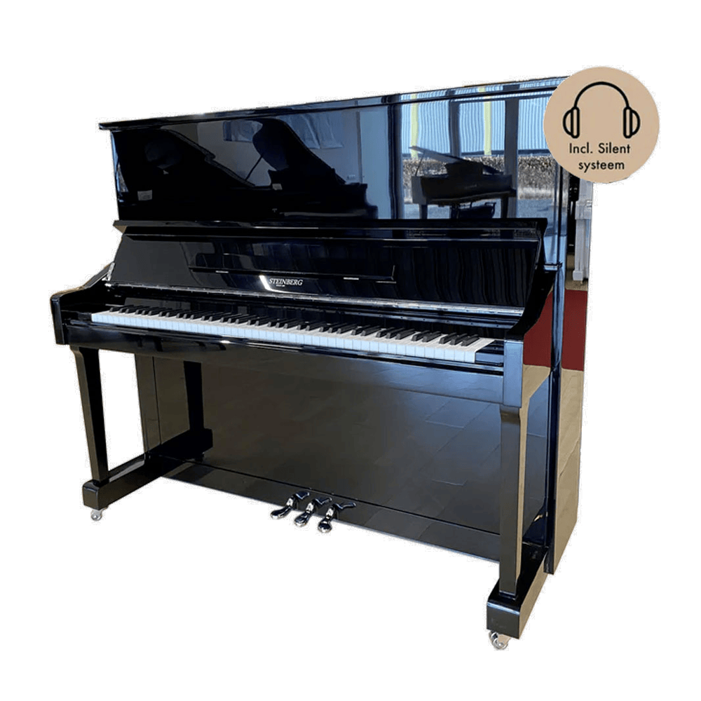 Rippen E-123 Zwart Hoogglans Silent Piano