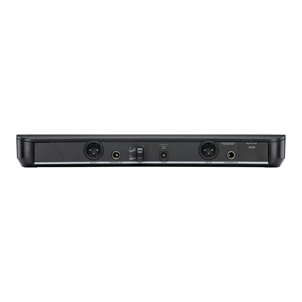 Shure BLX288E/PG58 dubbel draadloos zangsysteem