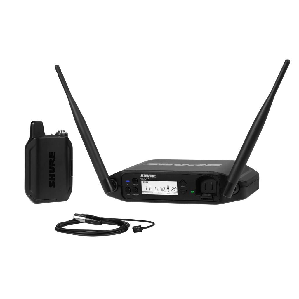 Shure GLXD14+/WL93 draadloze dasspeldmicrofoon