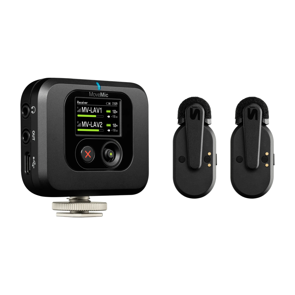 Shure MoveMic Two draadloze dasspeldset