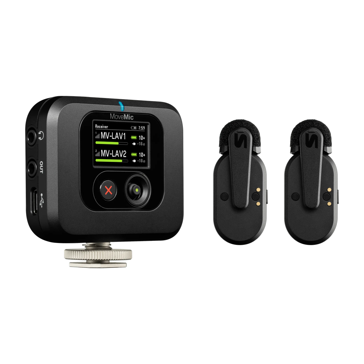 Shure MoveMic Two draadloze dasspeldset