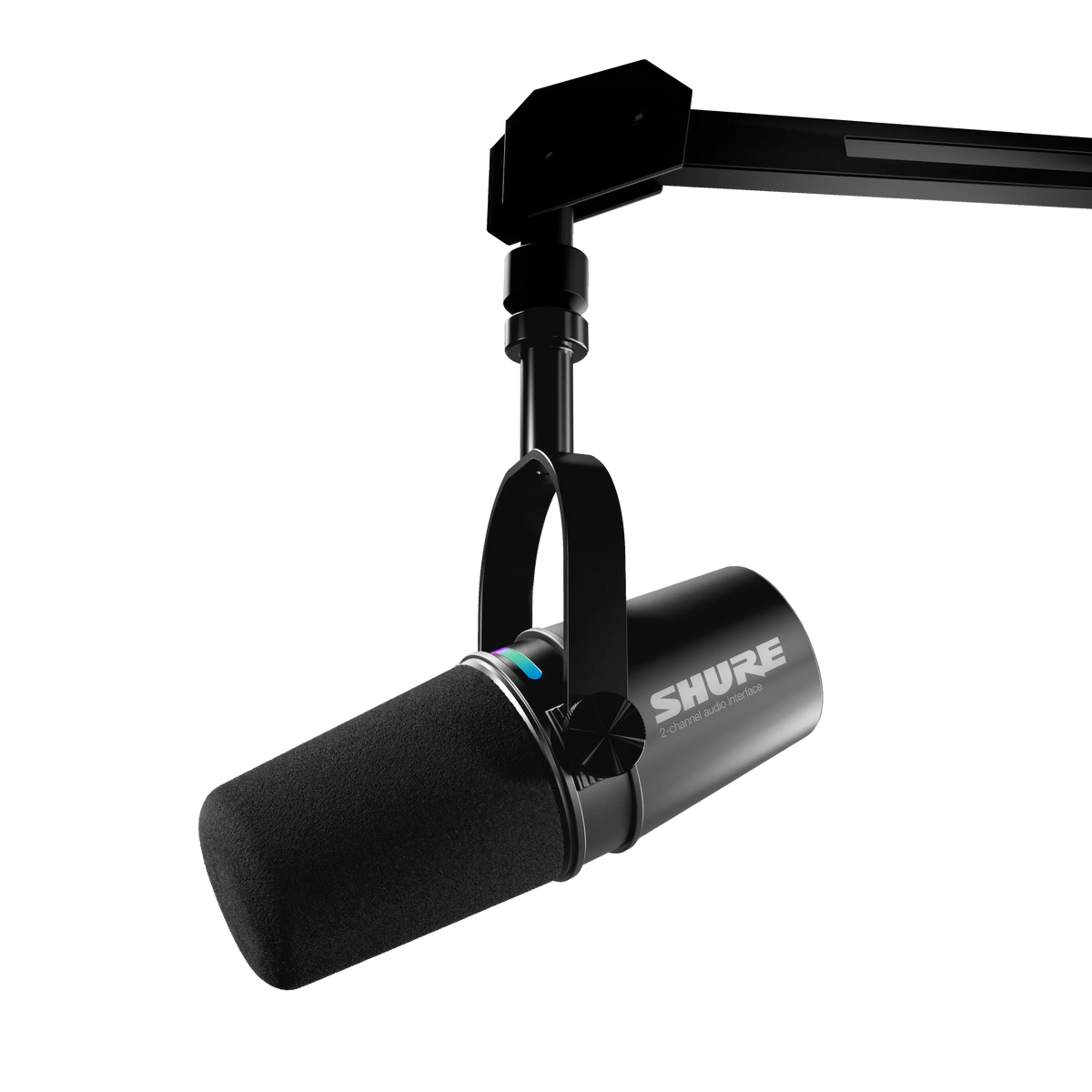 Shure MV7i USB-microfoon met interface