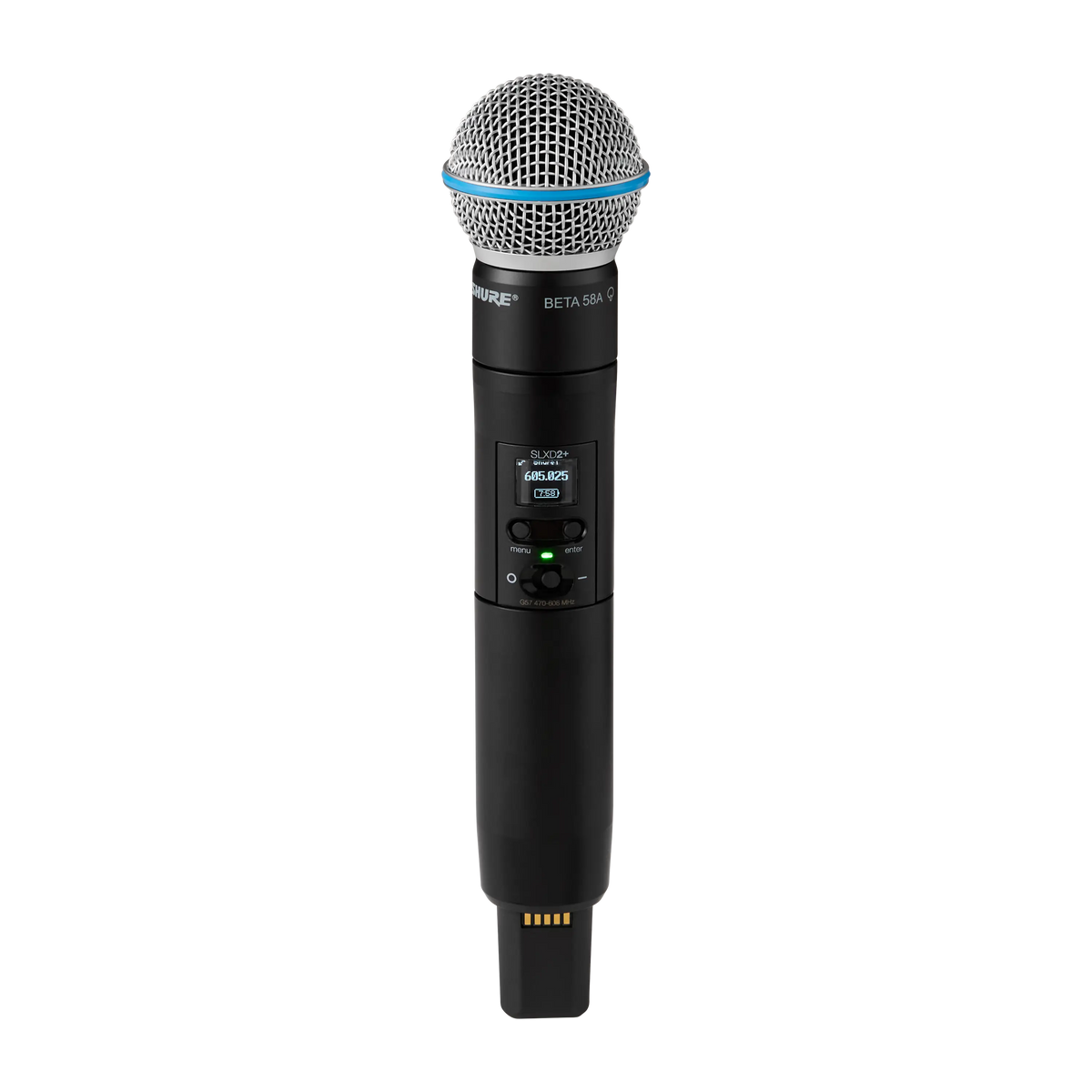 Shure SLXD2+/Beta 58A handheld zender