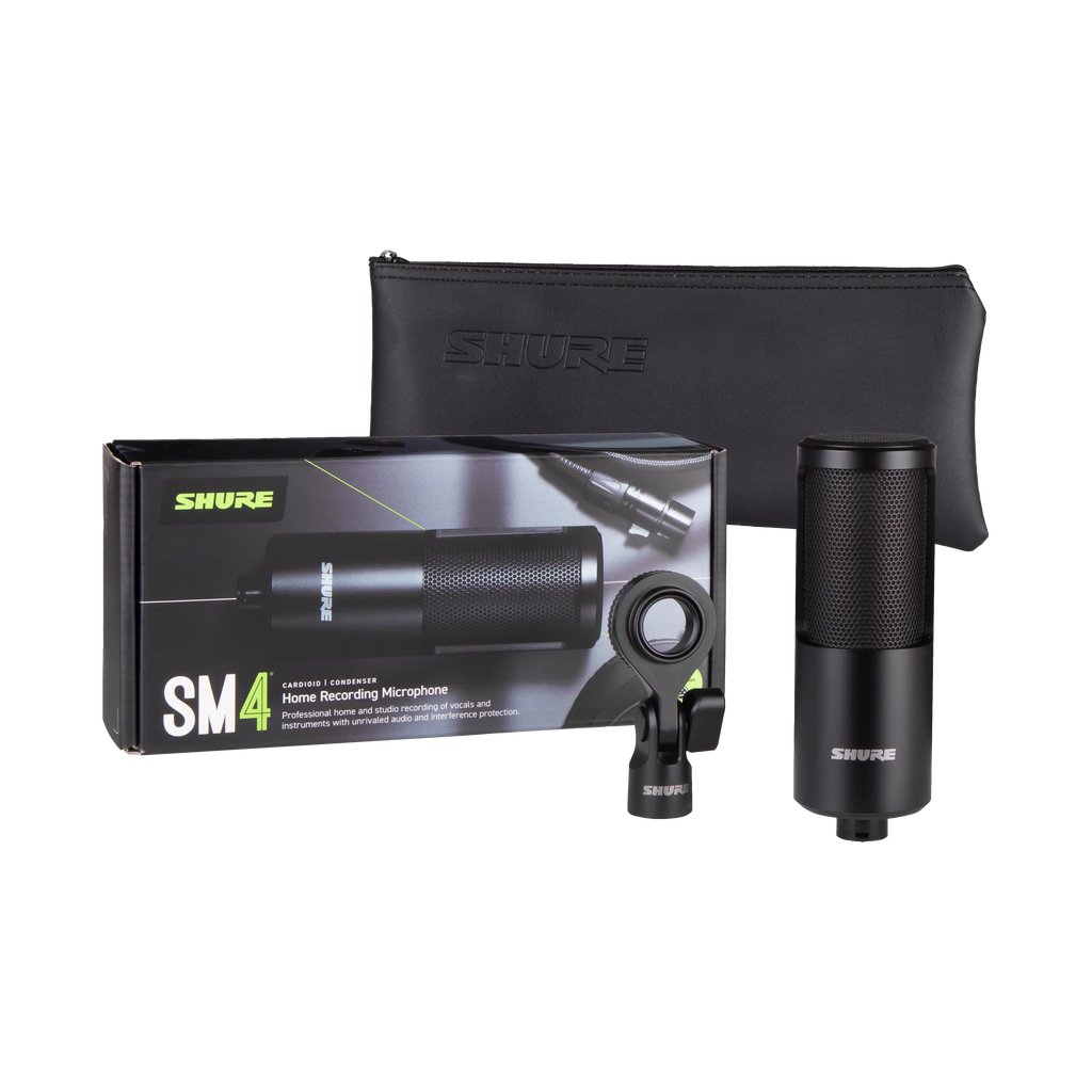 Shure SM4 condensatormicrofoon zwart