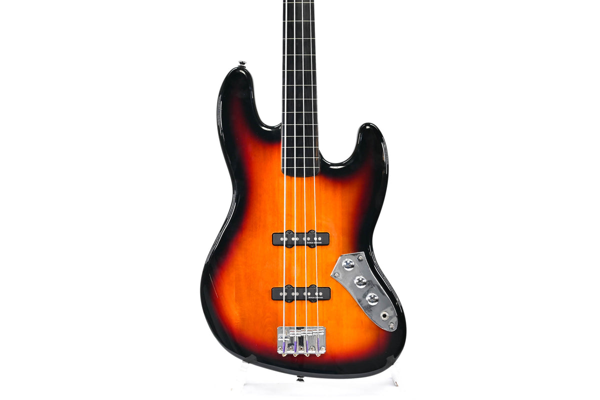 Squier Jazz Bass Fretless - Vintage Modified Sunburst