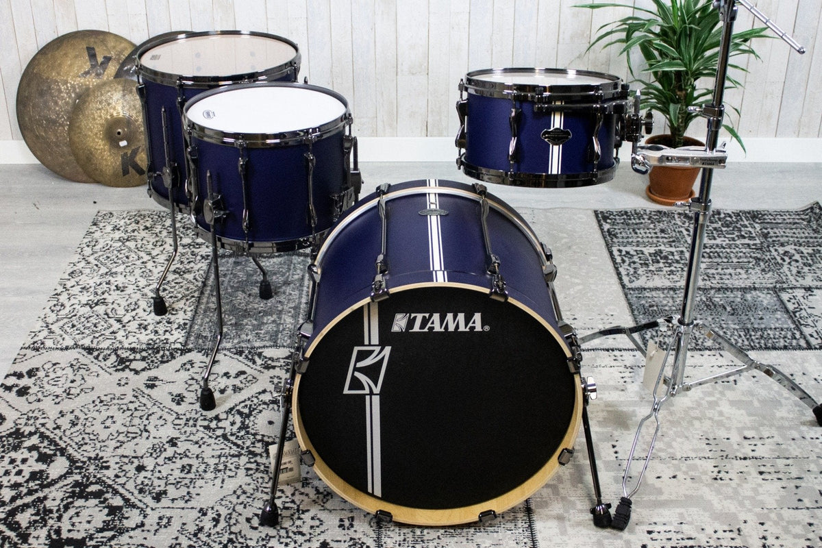 Tama Superstar Hyperdrive Duo 20&quot; 4-delige Shell Set Satin Blue Stripe (5463245127844)