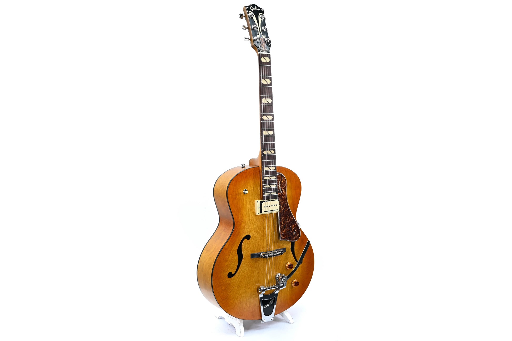 Godin 5th Avenue Jumbo P-Rail Harvest Gold