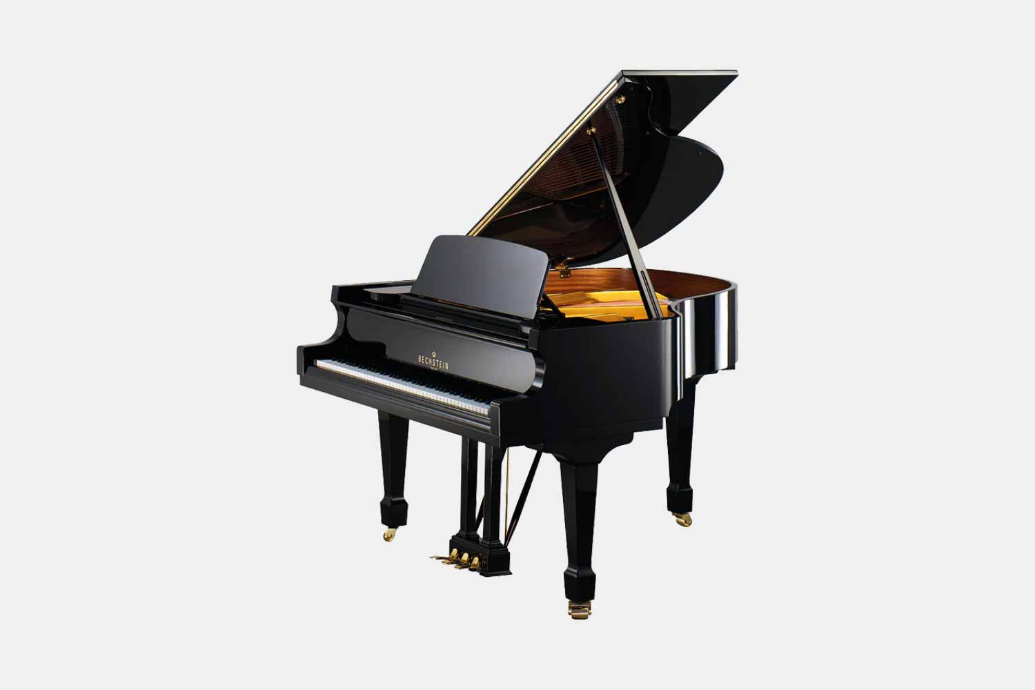 C. Bechstein A-160 Zwart Hoogglans Vleugel