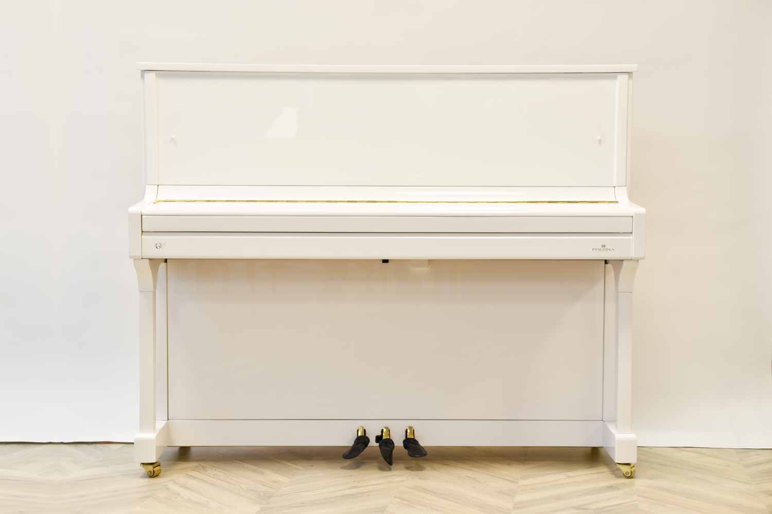 Perzina UP-122 Wit Hoogglans Piano